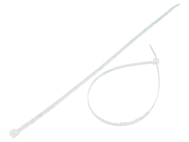Kabelbinder; L: 300mm; W: 4,8mm; polyamide; 222N; natuurlijk Kabelbinder; L: 300mm; W: 4,8mm; polyamide; 222N; natuurlijk